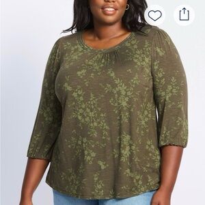 Daniel Rainn Pleated Neck Knit Blouse